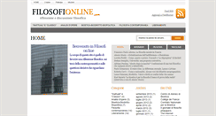 Desktop Screenshot of filosofionline.com